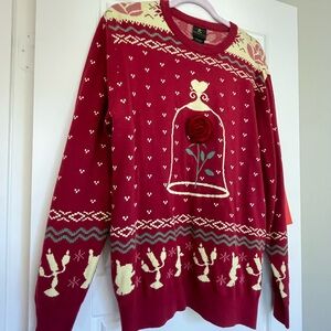 Red Beauty and the Beast Sweater